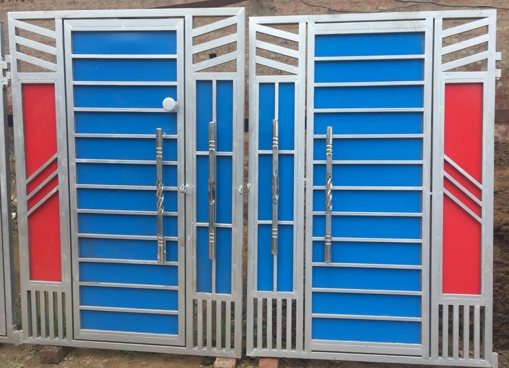 Mild Steel Galvanized Tube and ACP Sheet Gate at Rs 13500/piece in