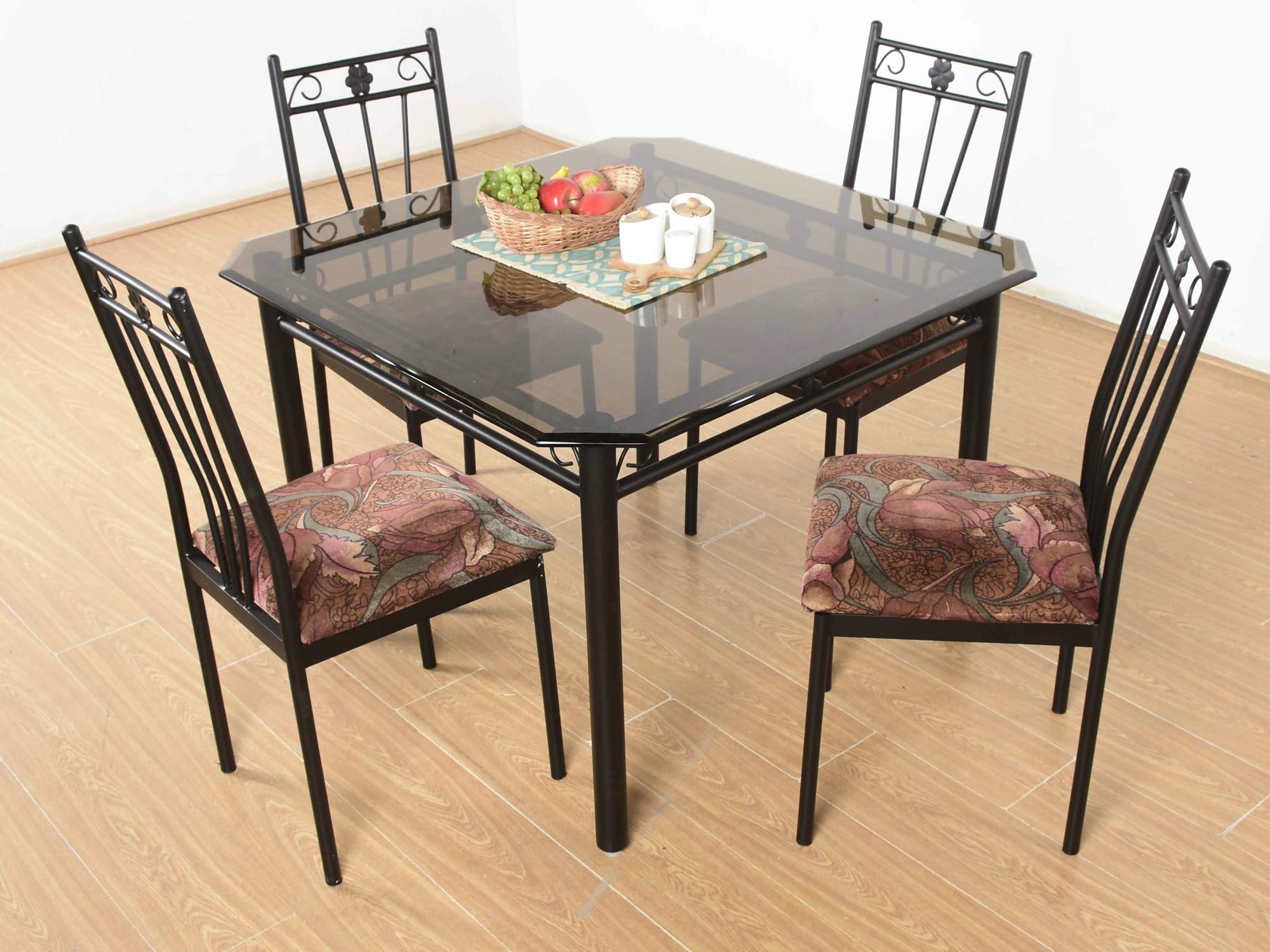 Black Iron Dining Table With Chair 4 Seater, Rs 14000 /set Bowzar Trade