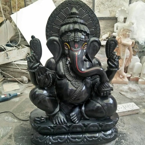 Black Marble Ganesh Statue, Size 3 Feet at Rs 75000 in Jaipur ID