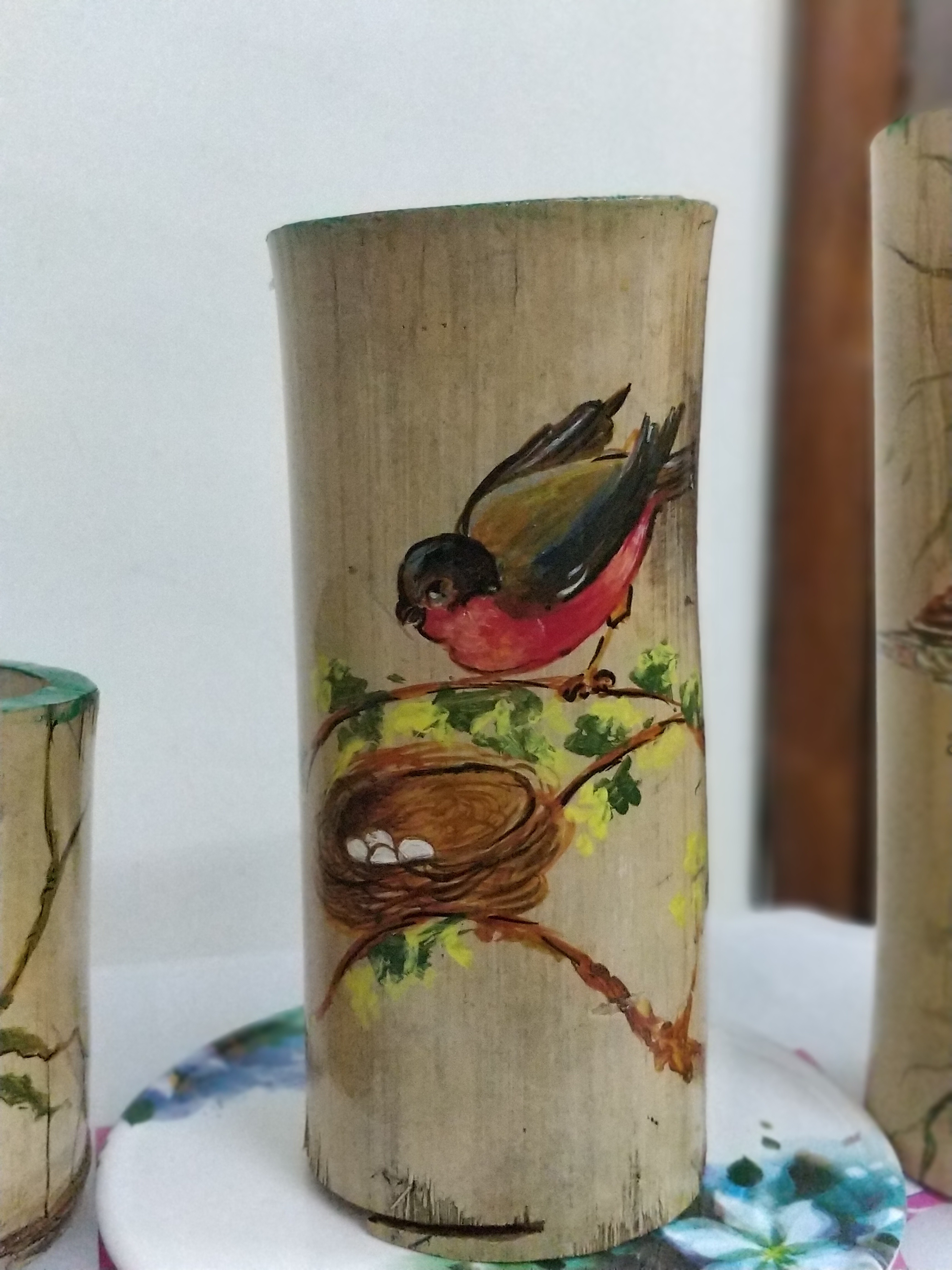 Bamboo Flower Vase at Rs 300/piece बांस का फूलदान, बैम्बू फ्लावर वाश