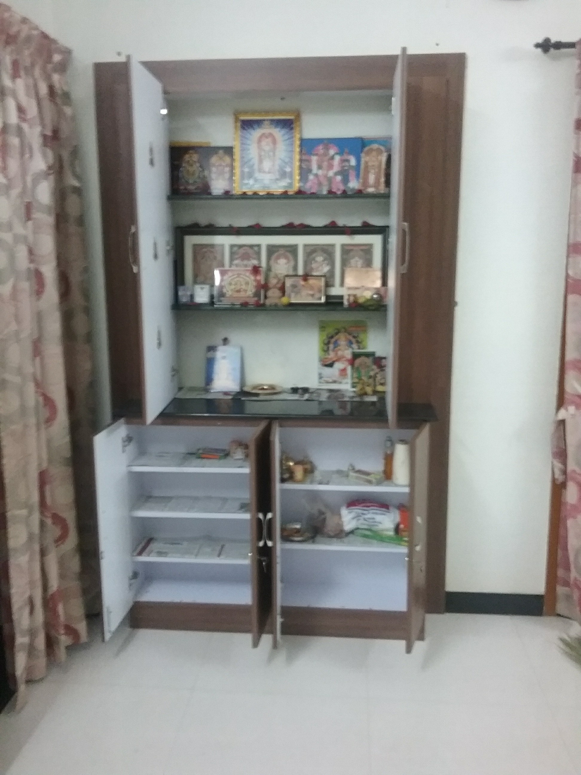 Wooden Pooja Cupboard at Rs 15000/piece saravanampatti Coimbatore