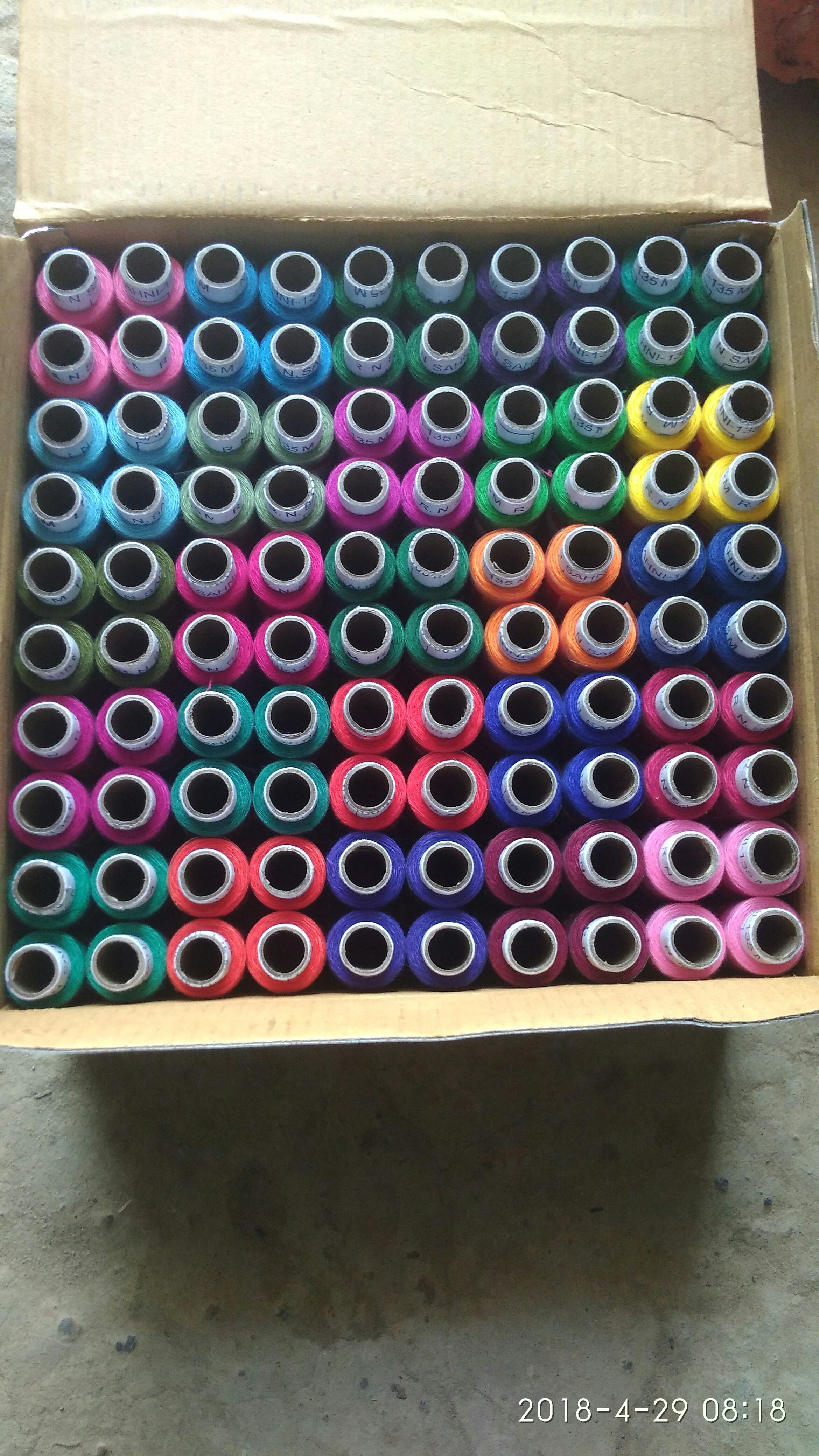 Dyed Spot Sewing Thread Box, Rs 250 /box R.N. Sahni Thread ID