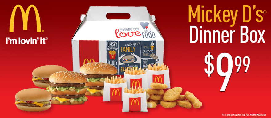 Death In Box McDonald's Dinner Box The 411 From 406