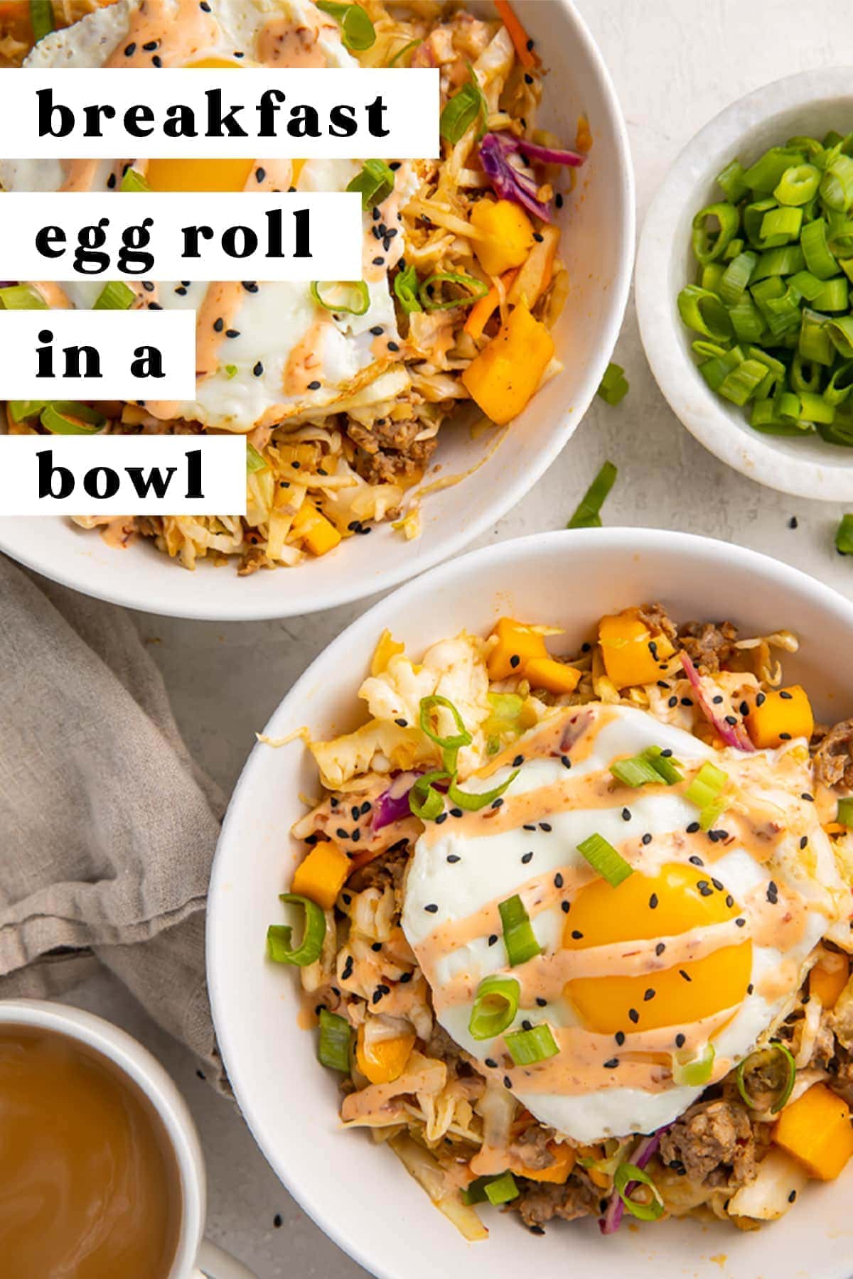 Breakfast Egg Roll in a Bowl (Whole30, Paleo) 40 Aprons