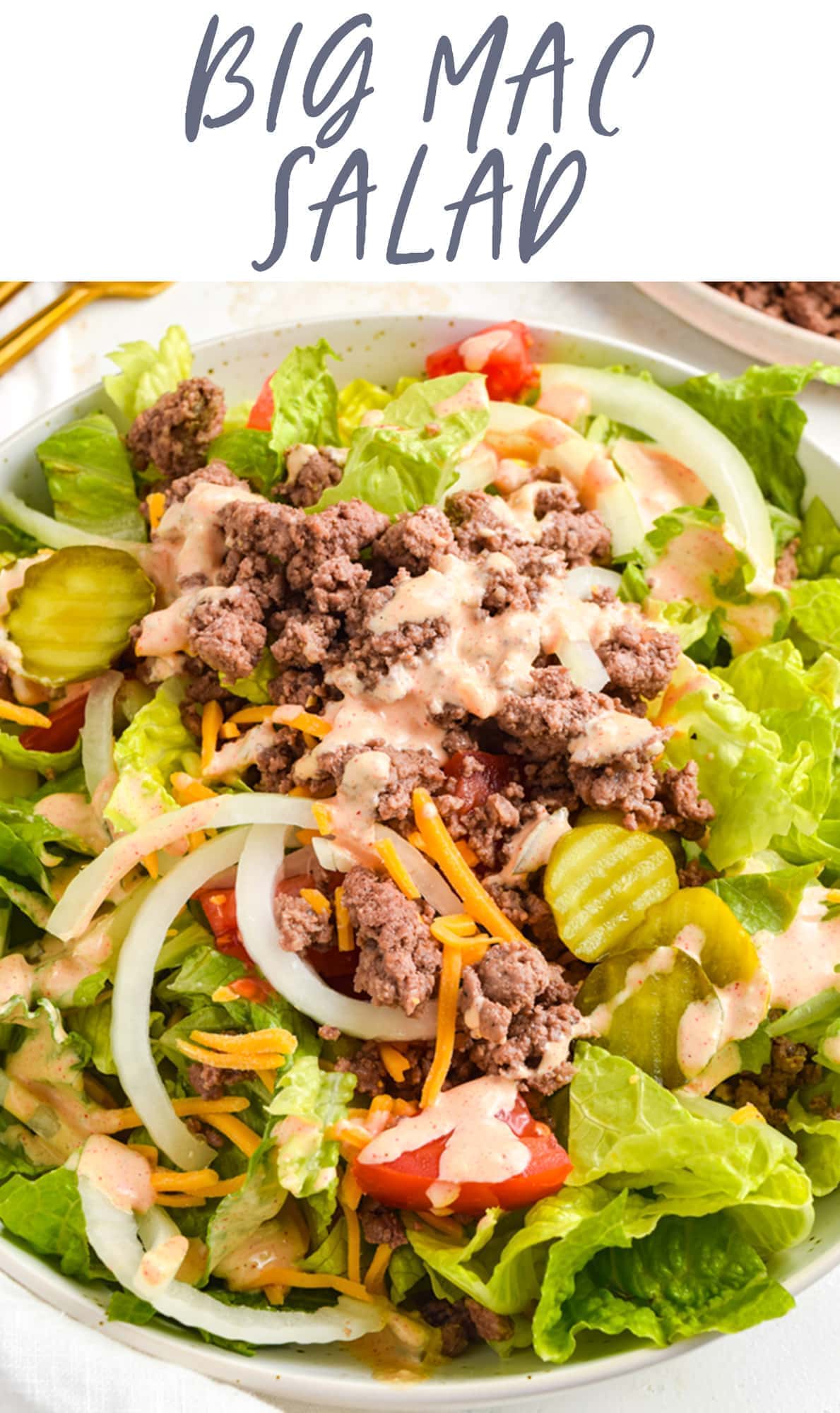 Big Mac Salad Healthy McDonald's Copycat 40 Aprons