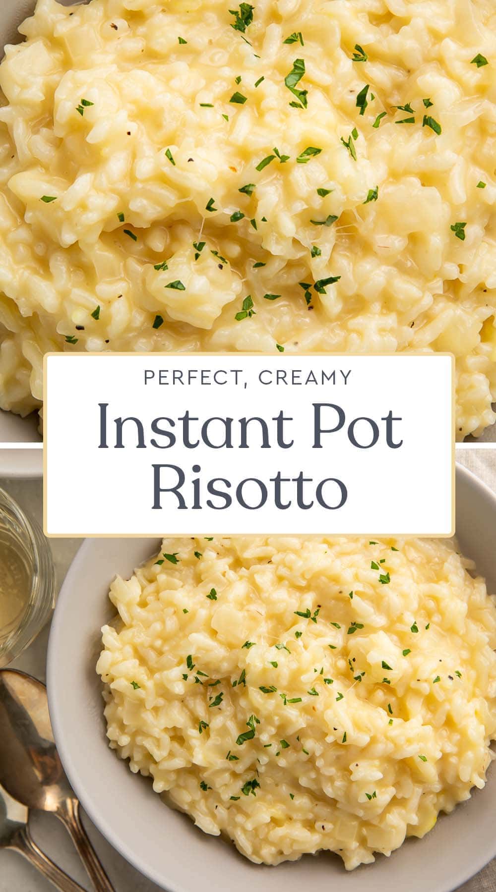 Instant Pot Risotto with Parmesan and White Wine 40 Aprons