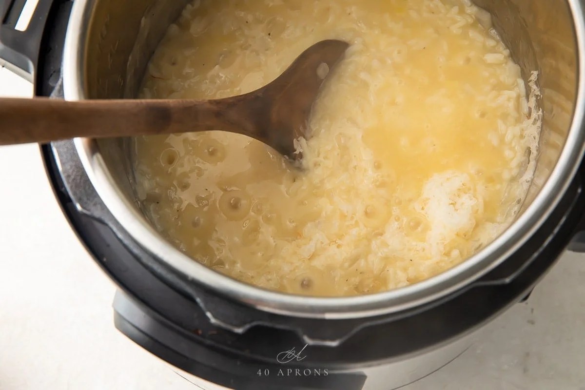 Instant Pot Risotto with Parmesan and White Wine 40 Aprons