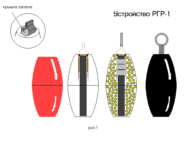 Граната из бумаги схема