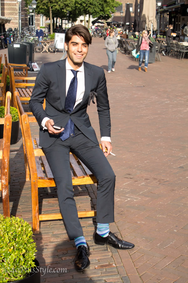 Goofing around in casual chic in The Netherlands