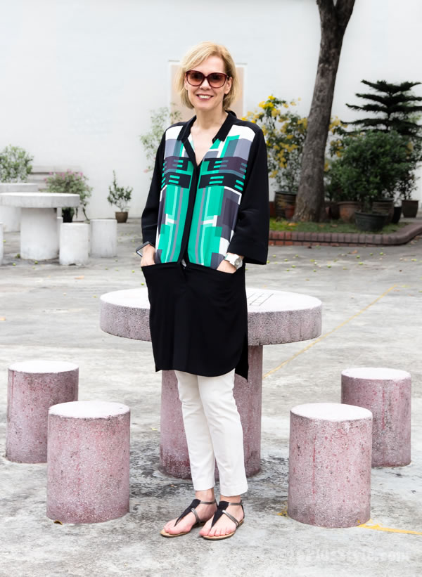 How to wear tunics or short dresses with pants