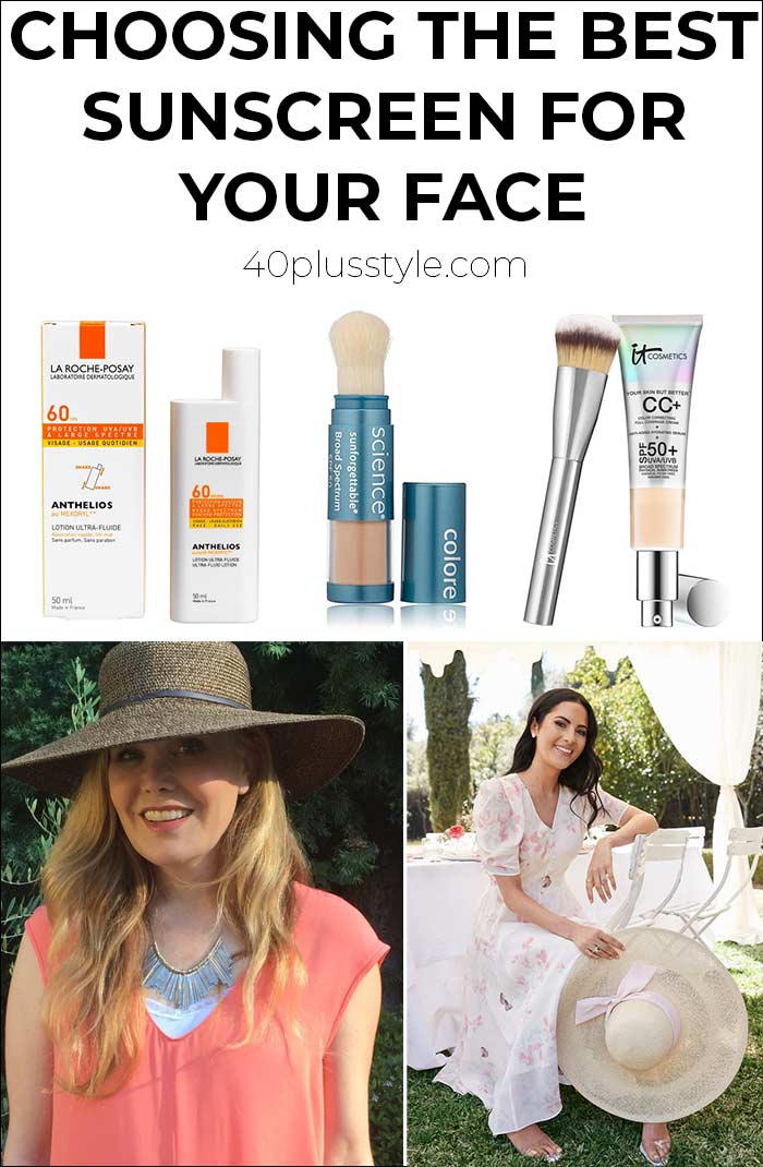 Choosing the best sunscreen for your face.