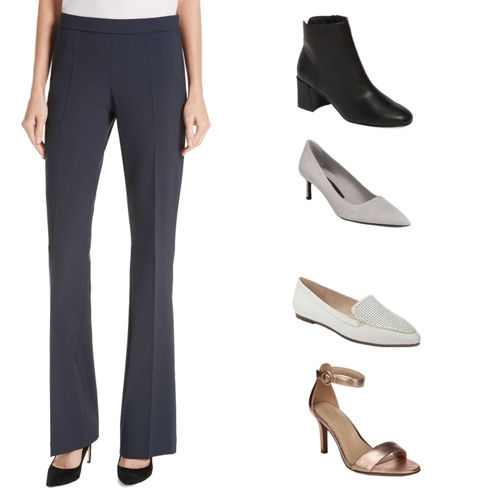 What shoes to wear with different styles of pants