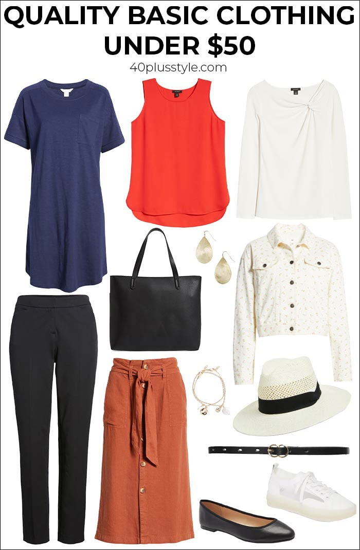 Quality basic clothing under 50 to create everyday outfits you will