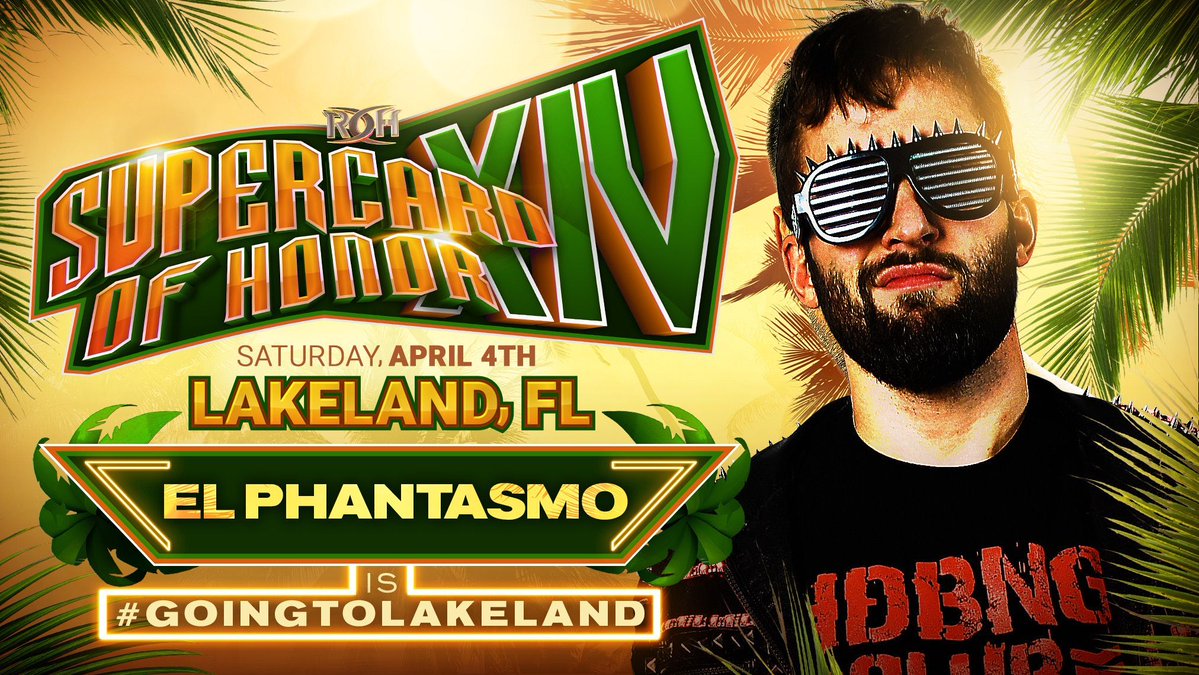 Various News El Phantasmo Announced For ROH Supercard of Honor, Kenny Omega Has Played A Lot of