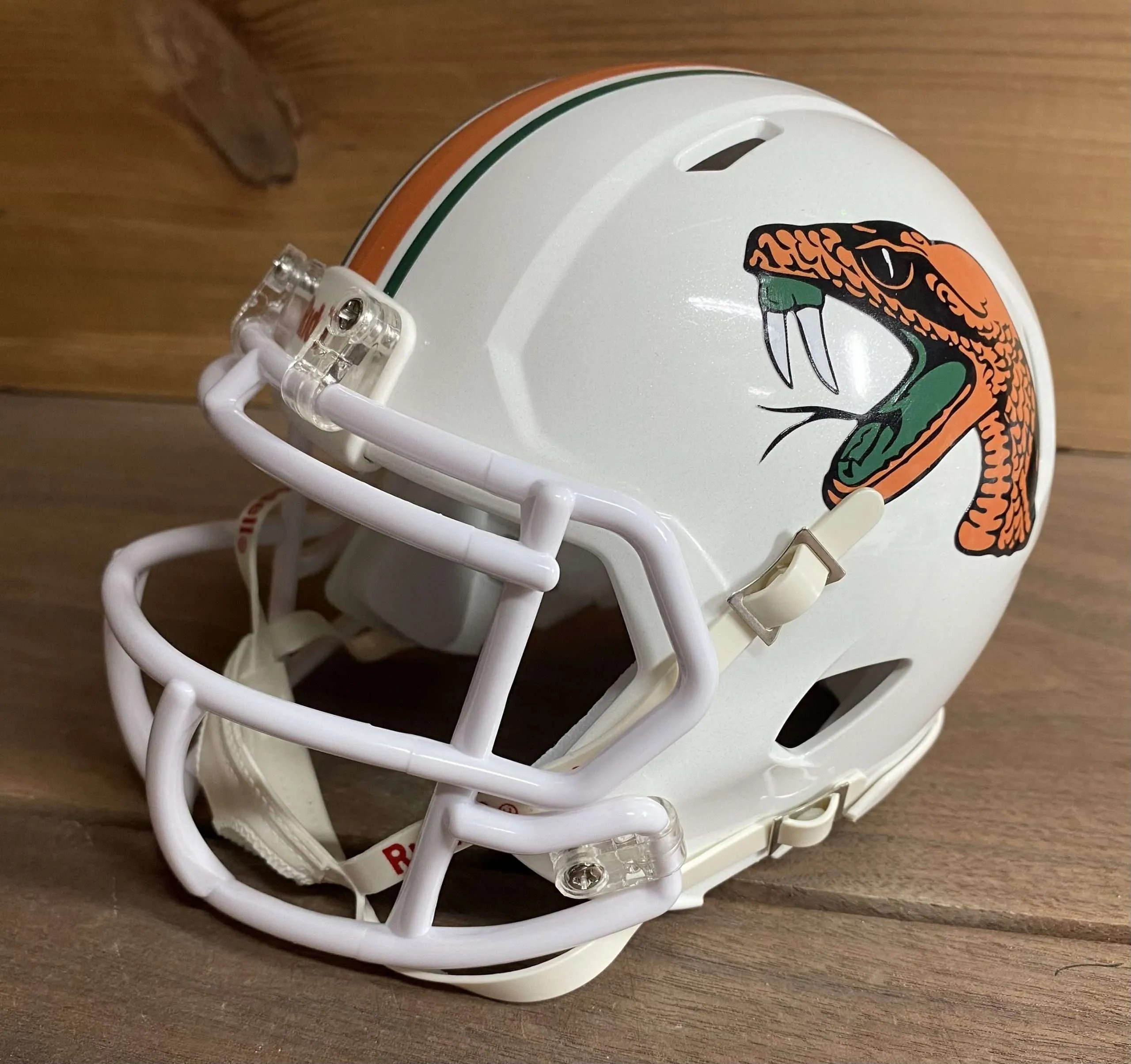 Florida A&M White Riddell Mini Football Helmet 417 Helmets