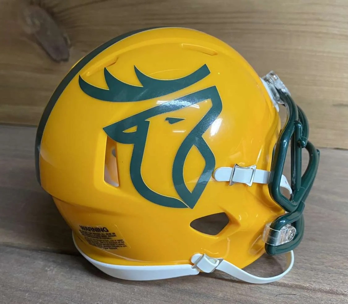 Edmonton Elks 2021 alternate CFL Riddell Speed Mini Football Helmet