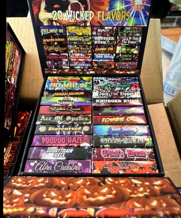 Gold coast clear halloween edition package box ready to ship