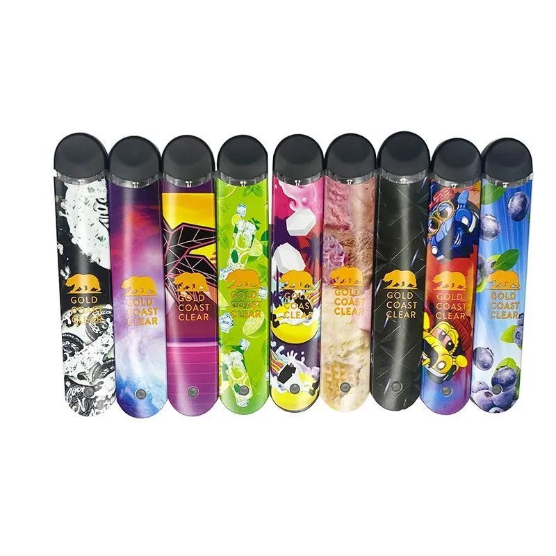 New Gold Coast Clear GCC Disposable Vape Pens 280mah Rechargeable