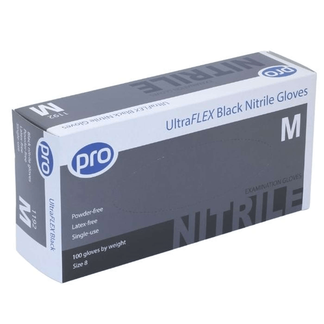 Pro UltraFLEX Black Nitrile Gloves 420 PMUK