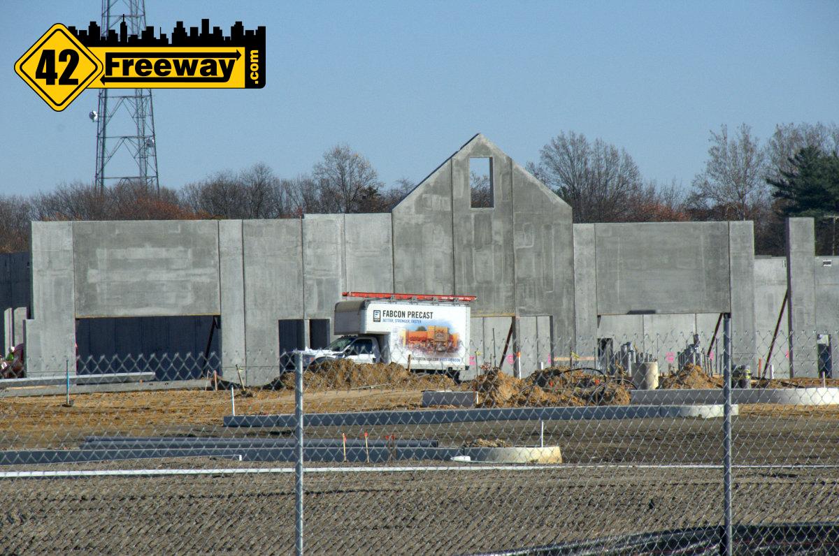 Gloucester Township Premium Outlets First walls going up 42 Freeway