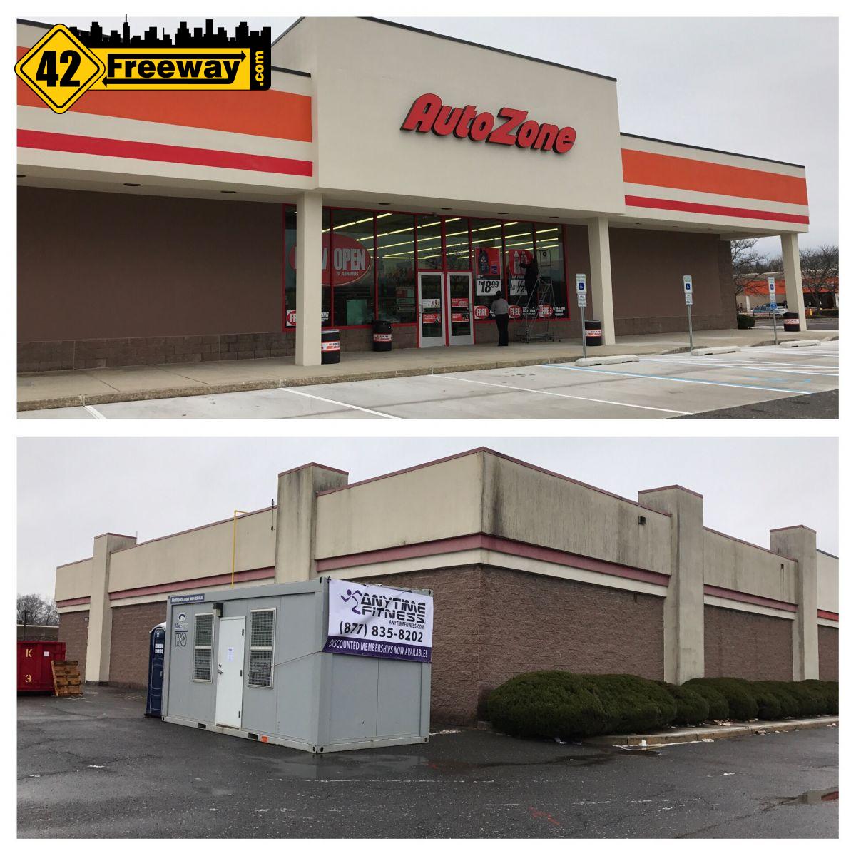 Deptford Autozone Open, Anytime Fitness coming (Home Depot Shopping Center) 42 Freeway