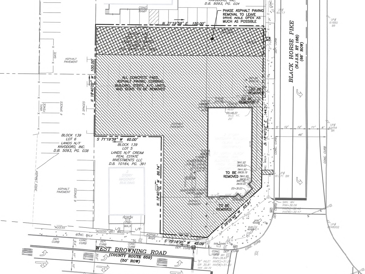 Bellmawr Artist House Building Demoed Ahead of Chipotle Construction