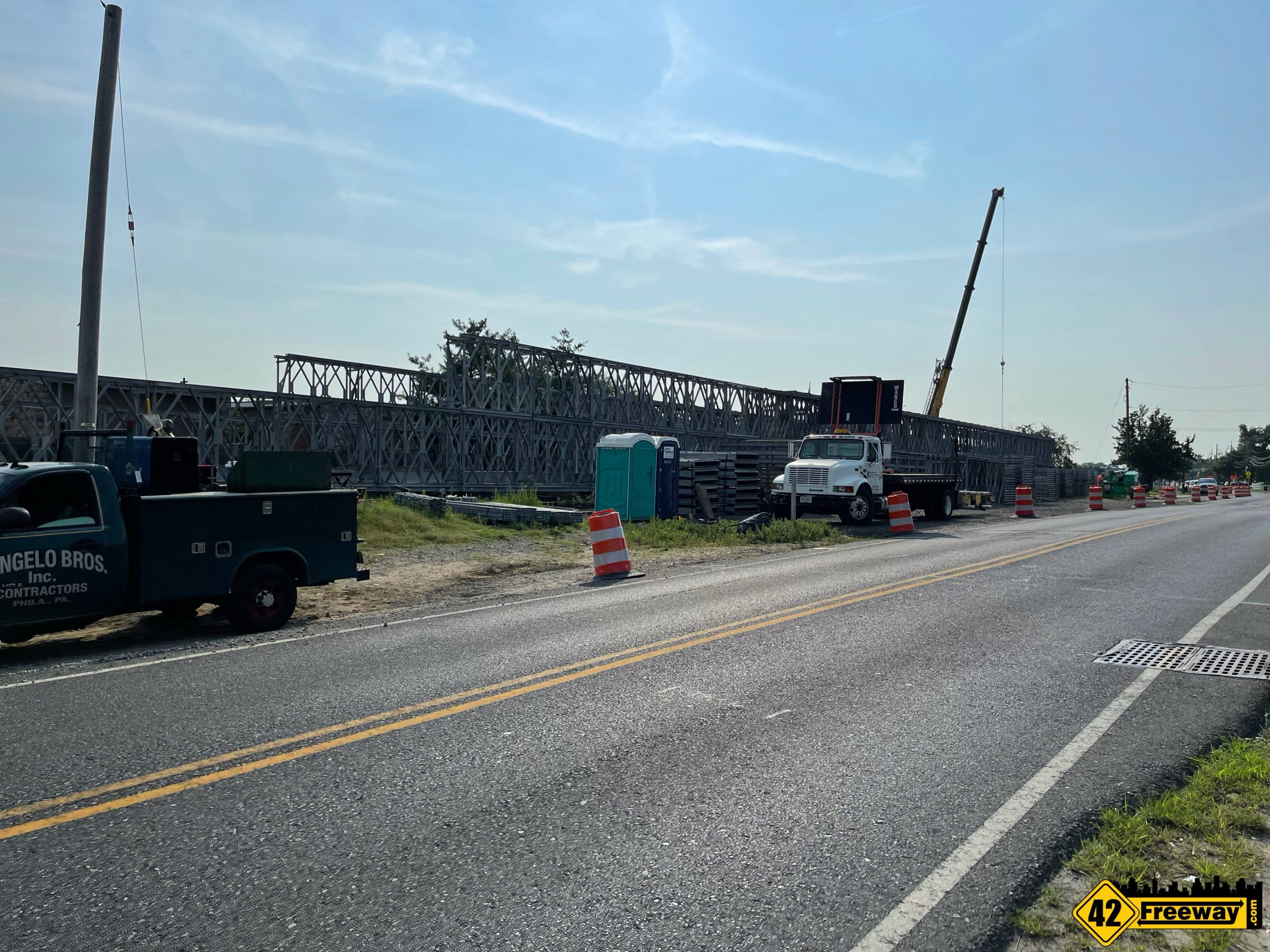 Bellmawr Browning Road Temporary Bridge Install Starts Next Week. Just