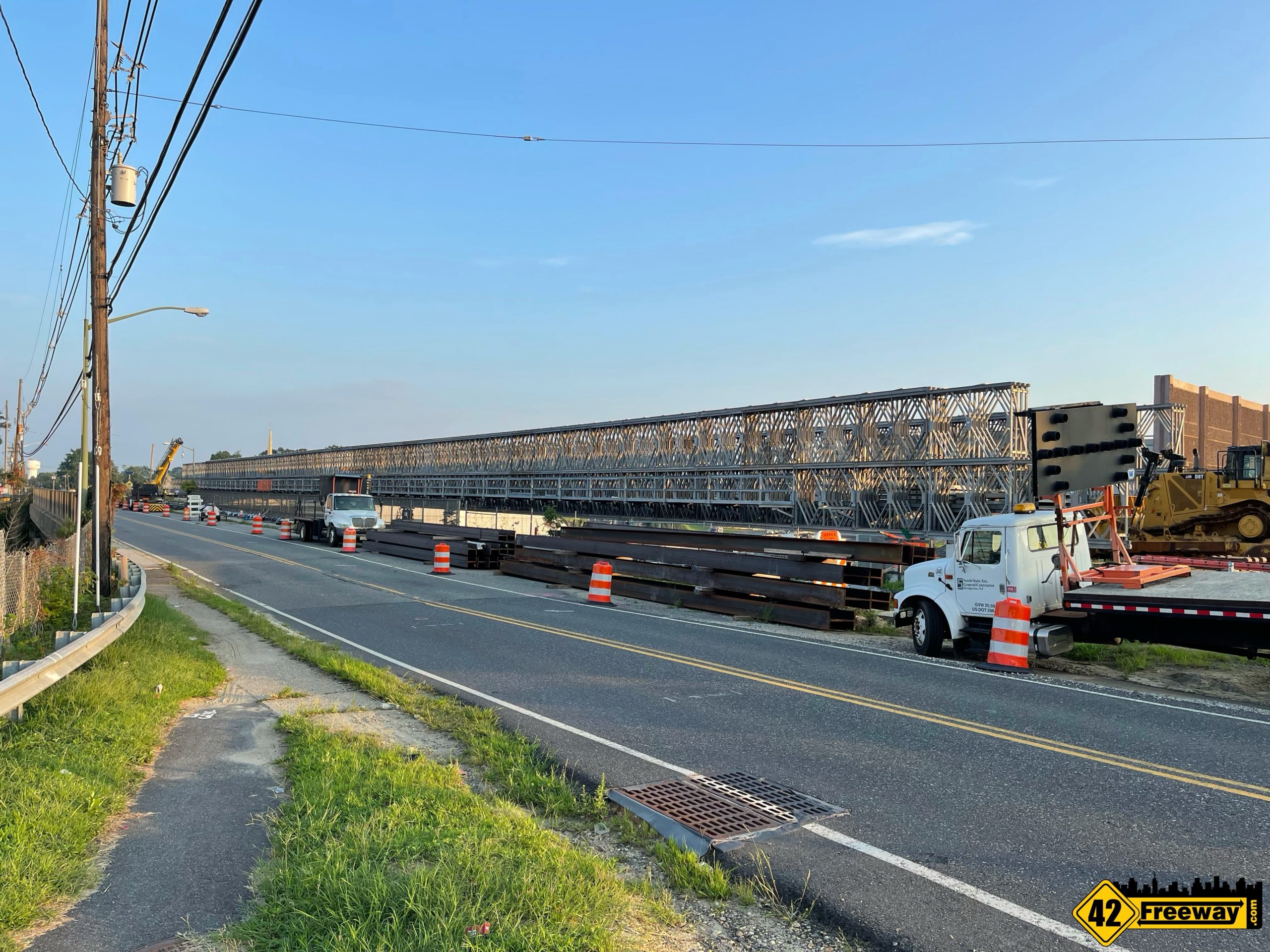 Bellmawr Browning Rd Temporary Bridge In Place. Few More Weeks Before