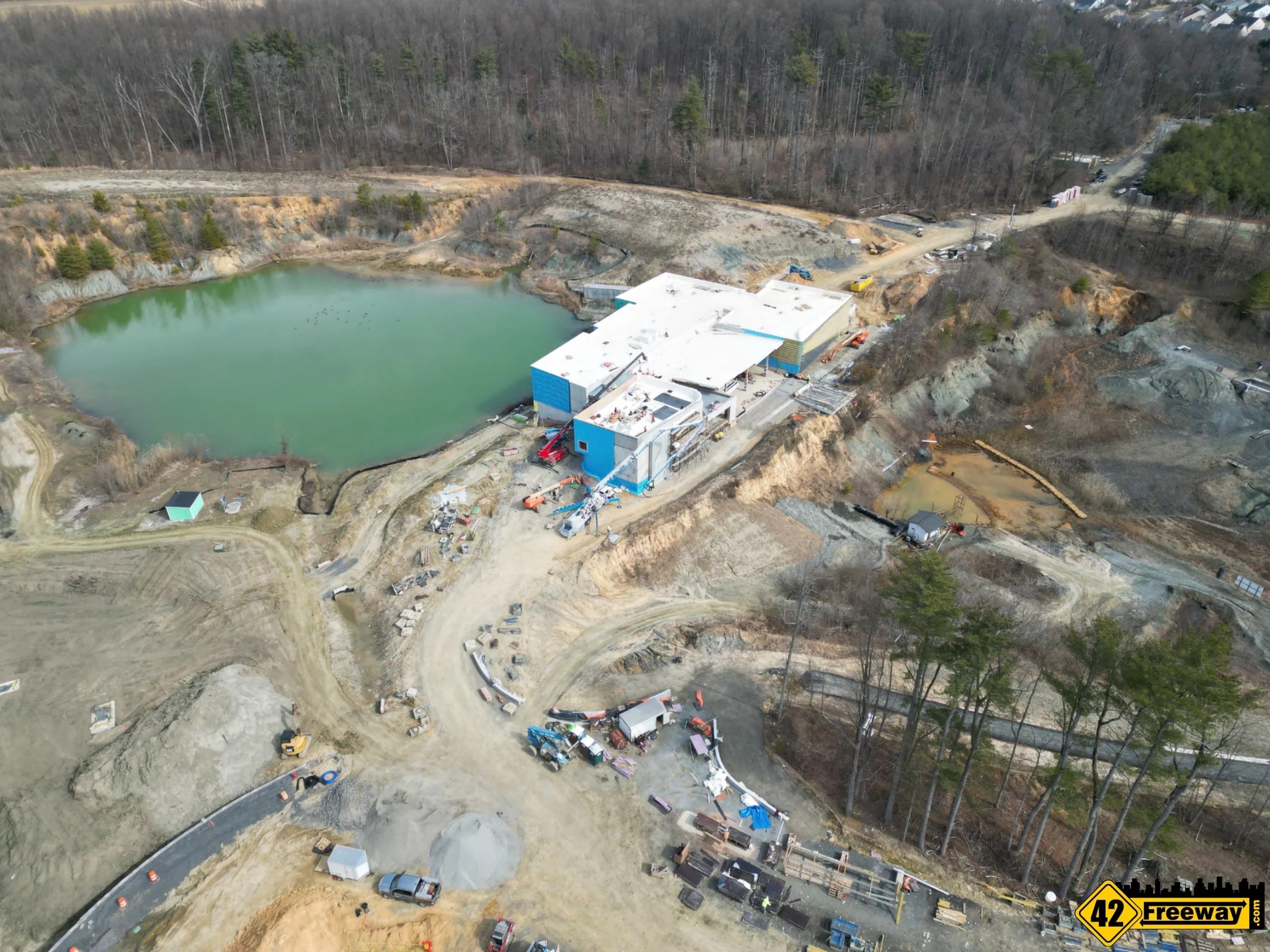 Mantua Blvd Extension For Edelman Fossil Park is Underway 42 Freeway