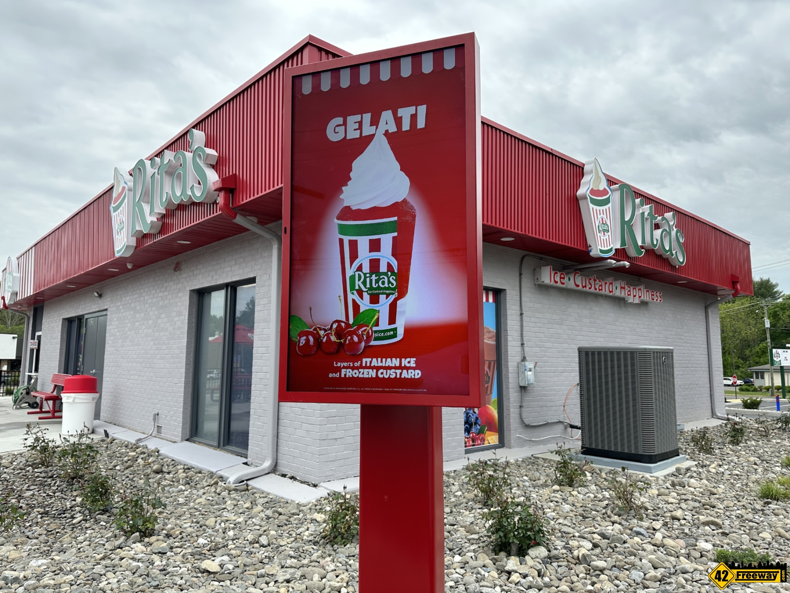 Rita’s Water Ice Blackwood is Open. And Yes That Is Outdoor seating and