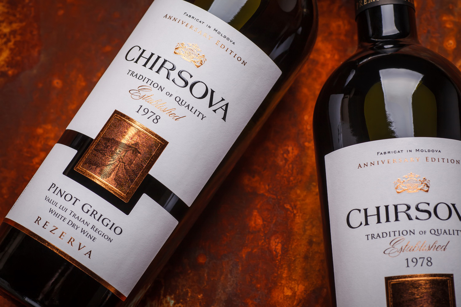 Wine Label Design Chirsova 40th Anniversary 43'oz Design Studio