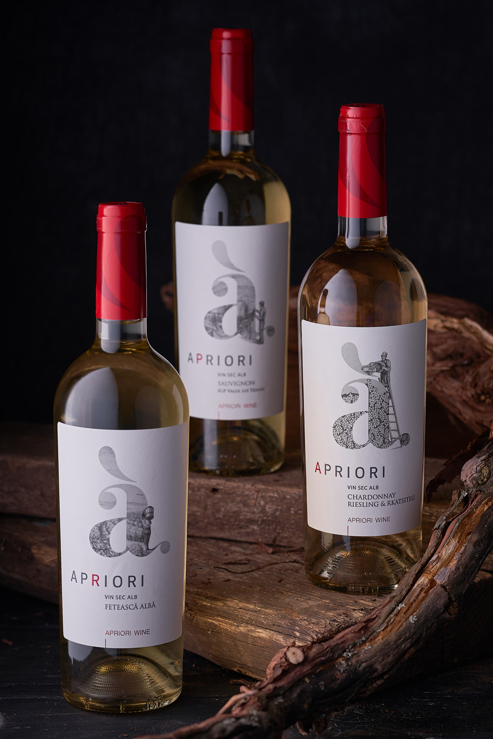 Wine Label Redesign Apriori 43'oz Design Studio