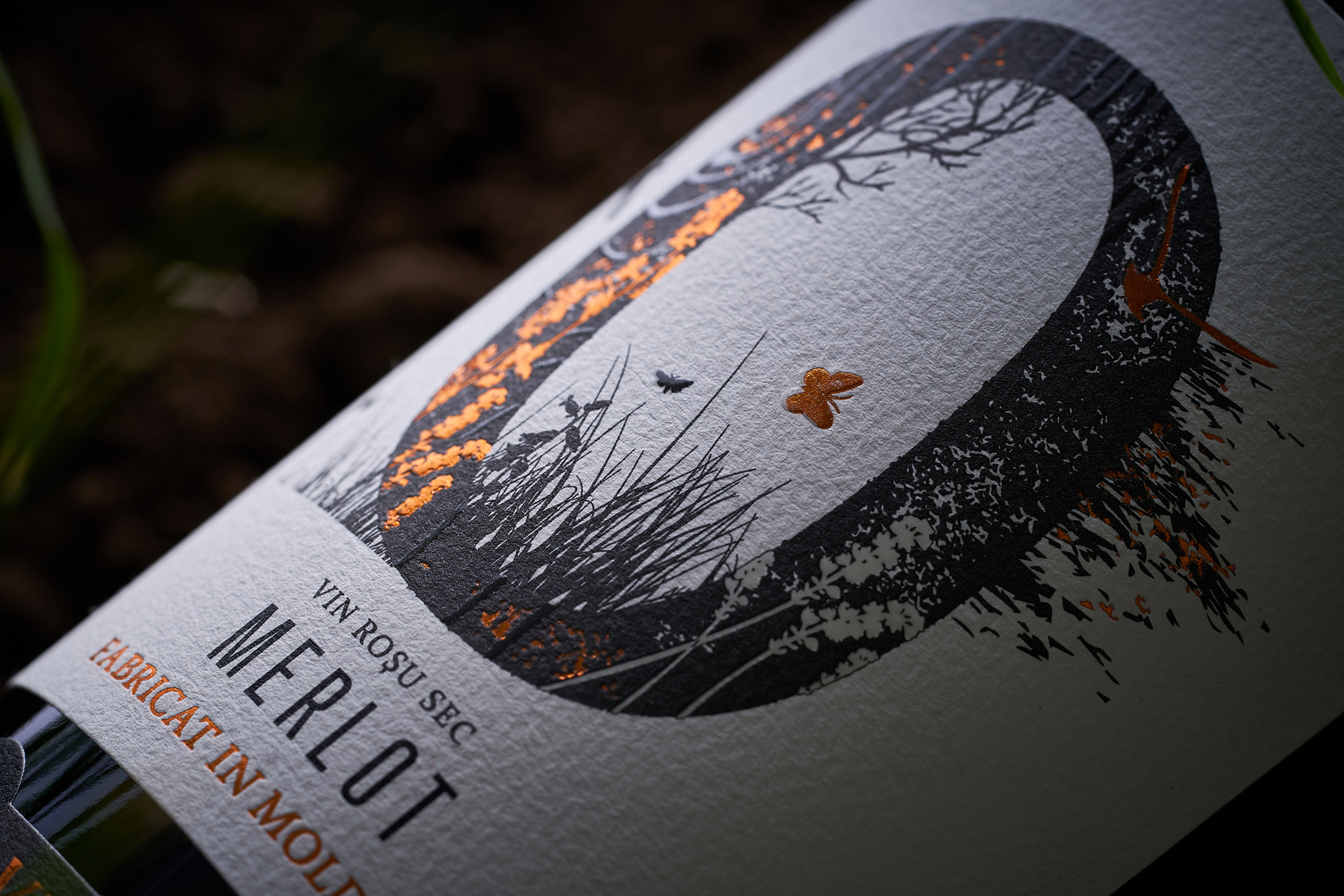 Natural Wine Label Design Zero Sulfiti 43'oz Design Studio