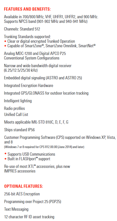 Motorola APX 4500 Original - CES Team One Communications