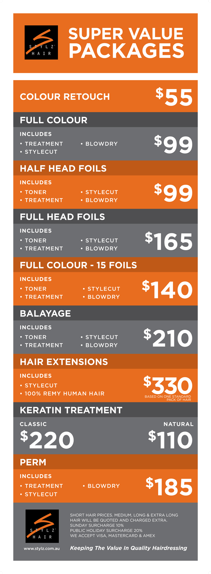 Stylz Hair Salon Current Promotion Stylz Hair Hair Salons Sydney