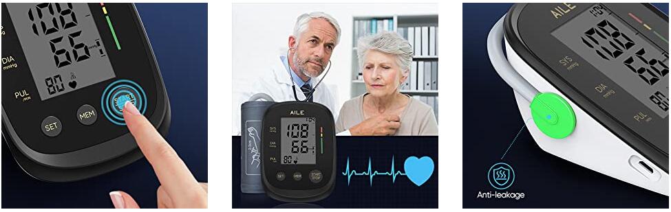 [2022] AILE Blood Pressure Monitor for Home Use;Upper Arm Large Cuff 8.