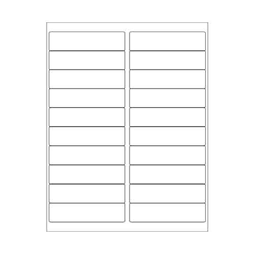 4" x 1" White Laser Labels Subotnick Packaging