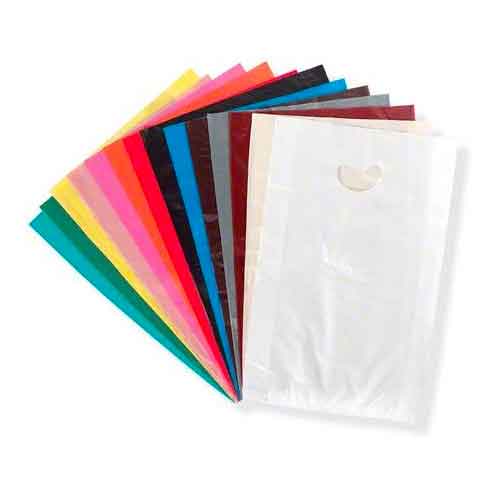 16 x 4 x 24 Gusseted 0.7 Mil Blue Merchandise Bag with Handle