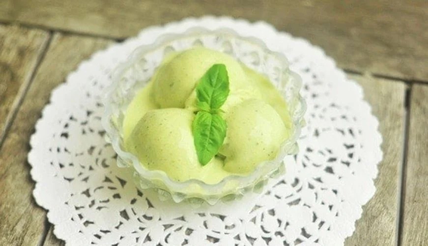 Lemon Basil Ice Cream → Culinary
