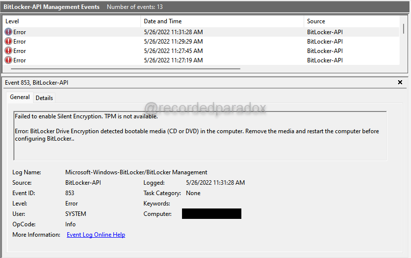 Configuring Microsoft Intune to automatically enable BitLocker with