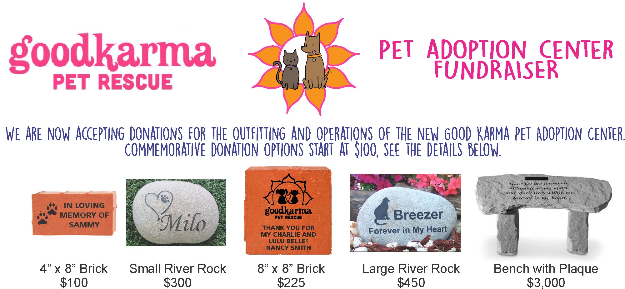 Good Karma Pet Rescue Memorial Garden Fundraiser