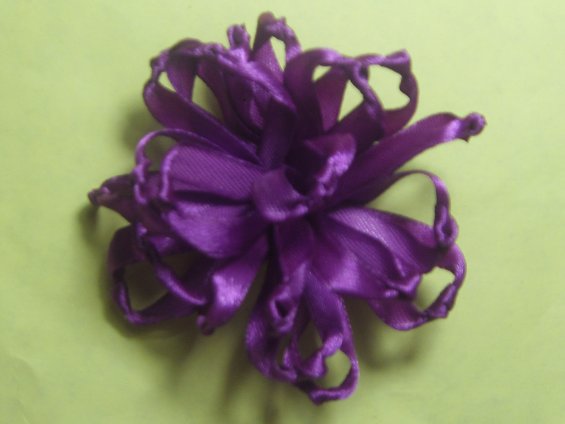Satin ribbon flowers 4evercrafting