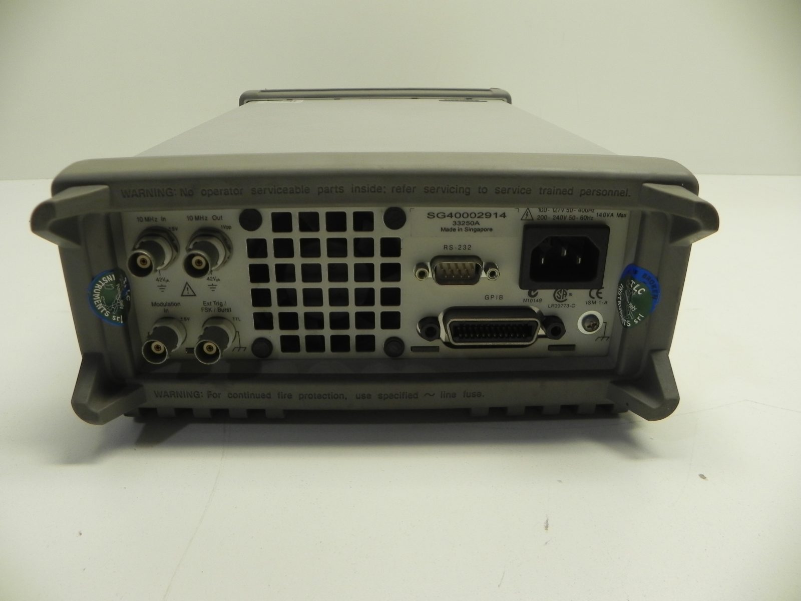 HP/Agilent 33250A Function/Arbitrary Generator, 80 MHz Global Test
