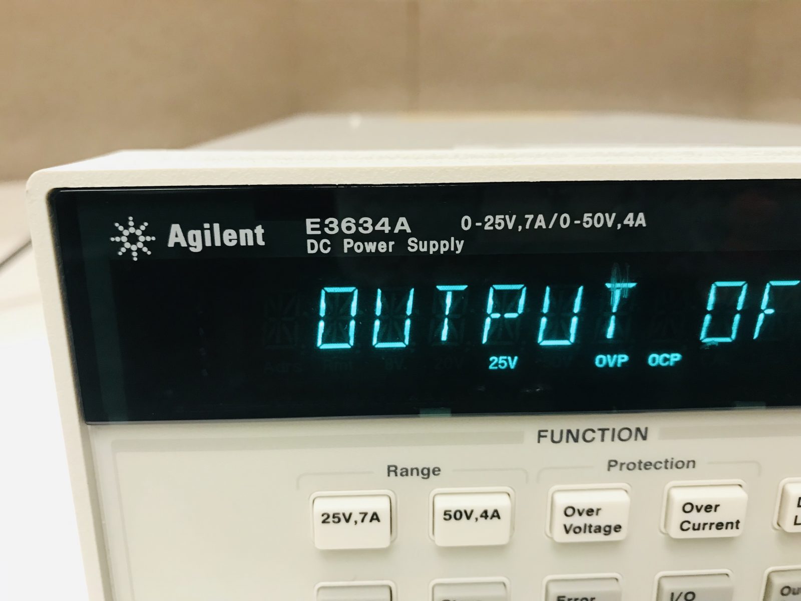 HP/Agilent E3634A 200 W Power Supply, 25V, 7A or 50V, 4A Sell, Rent