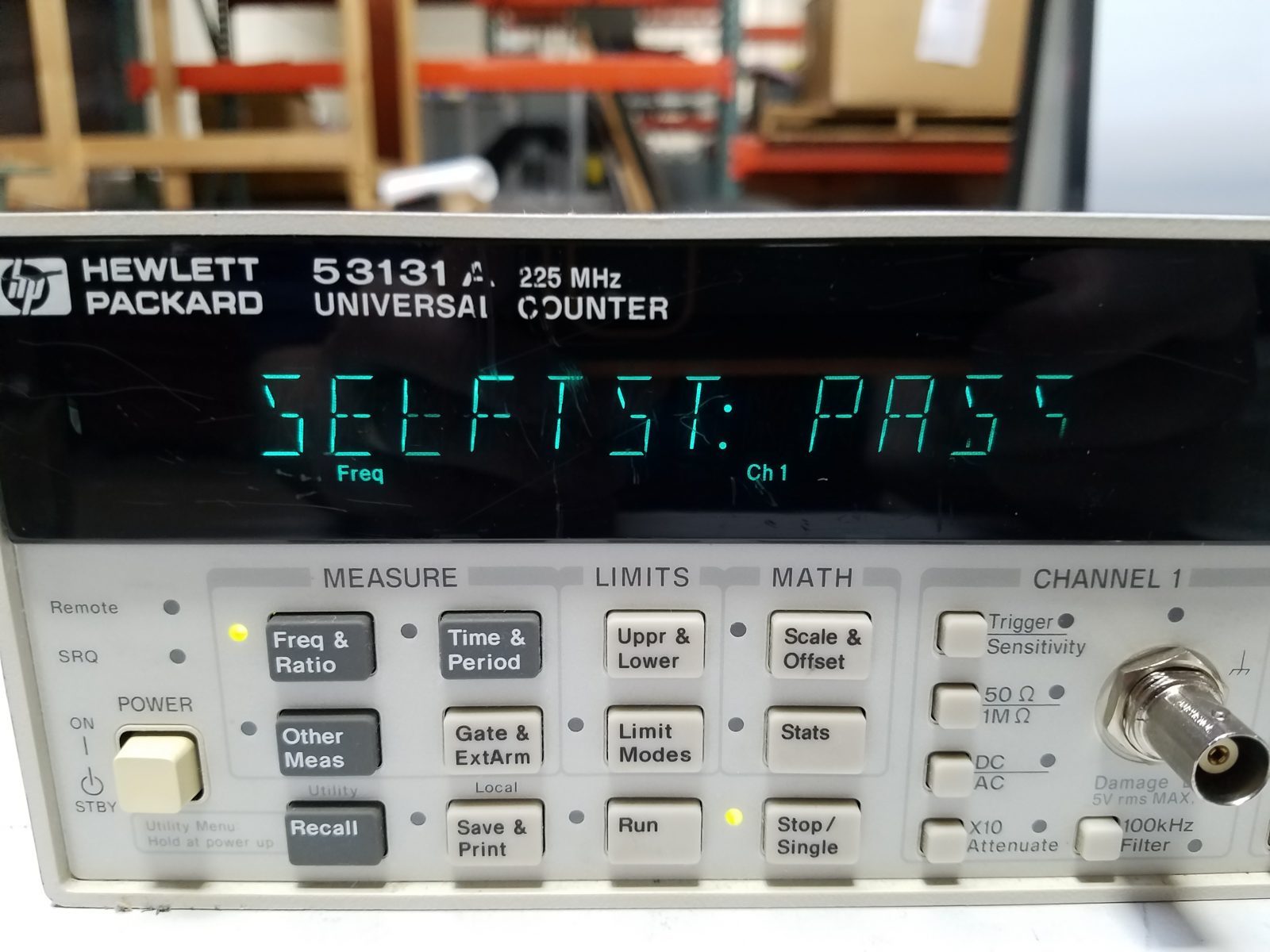 225MHz Agilent HP Keysight 53131A Frequency Counter Business Test