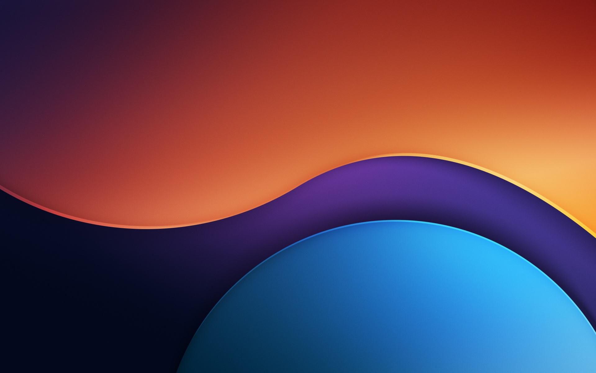 Abstract background Wallpaper 4K, Orange, Blue, 5K
