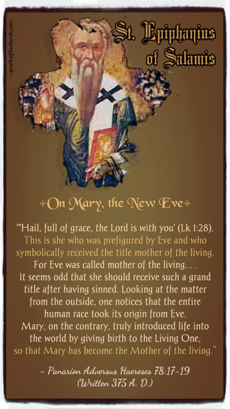 Epiphanius of Salamis The 4 Marks