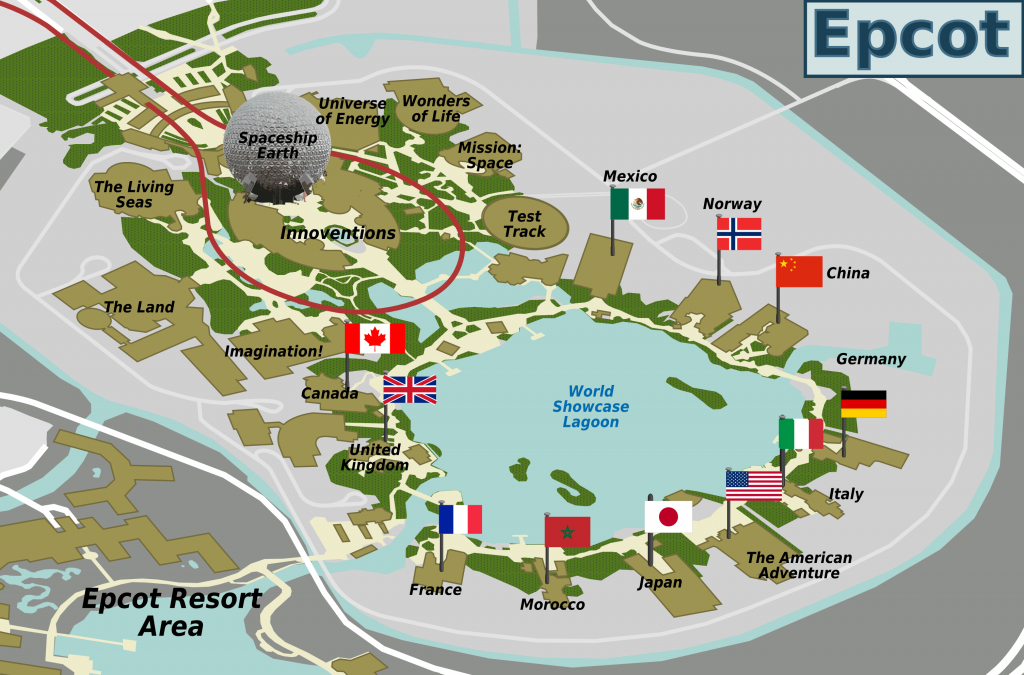 Map Of Epcot Florida Epcot Florida Map Printable Maps