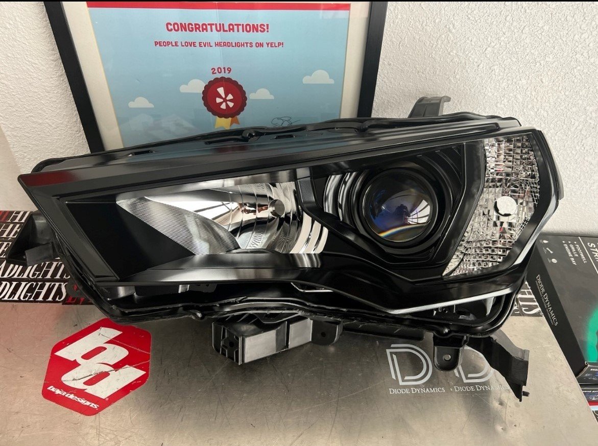 headlights Black housing for stock projectors? Toyota 4Runner Forum