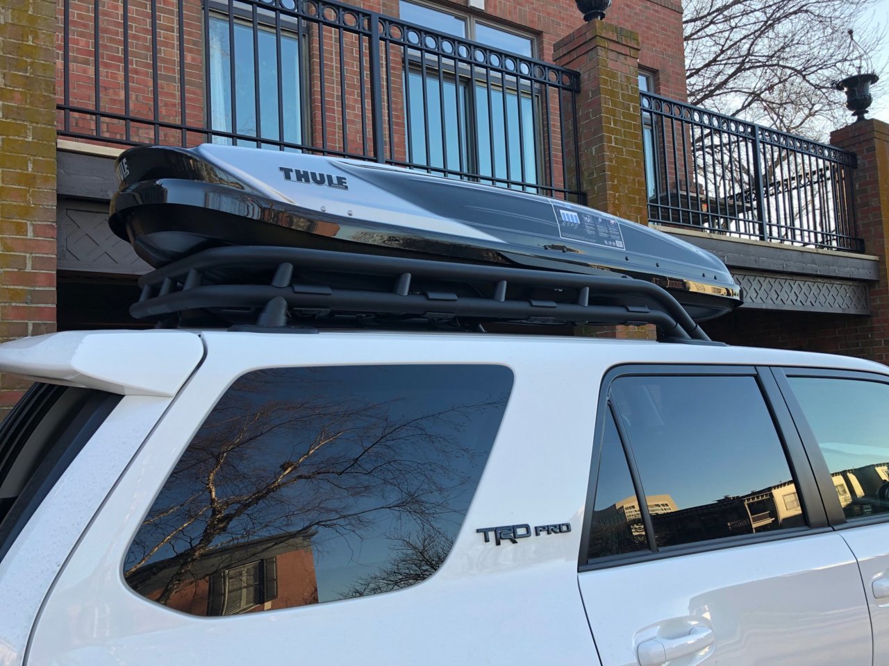 Cargo/ski boxes on a TRDPro rack Toyota 4Runner Forum